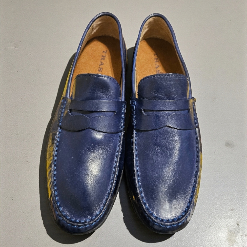 TRASK Men's Blue Loafers Size 9